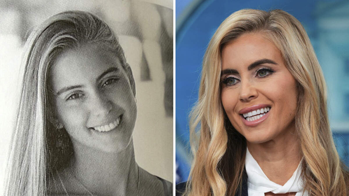 White House press secretary Katie Zacharia grew up in Cambria, California, and attended Coast Union High School, as seen in a 2003 yearbook photo. White House press secretary Katie Zacharia grew up in Cambria, California, and attended Coast Union High School, as seen in a 2003 yearbook photo.